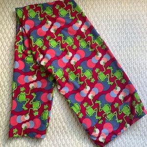 Disney Kermit the Frog LuLaRoe leggings Sz. TC